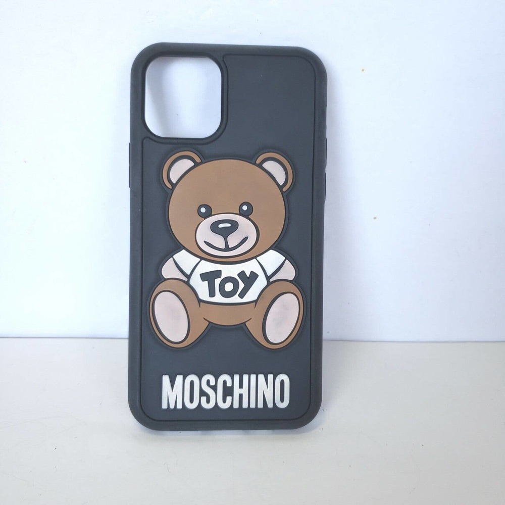 Moschino Toy Bear Case Phone for Apple iPhone 11 6,1" Black Brown Hard Cover